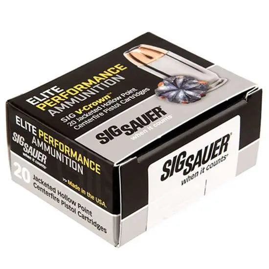 Sig Sauer ELITE PERFORMANCE V- JHP Hollow Point Personal Defense .44 Magnum 240 gr JHP ammo