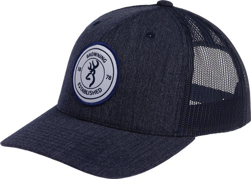 Browning Scout Logo Navy Blue Adjustable Cap with Circle Patch