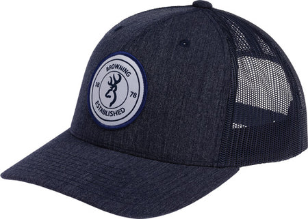 Browning Scout Logo Navy Blue Adjustable Cap with Circle Patch