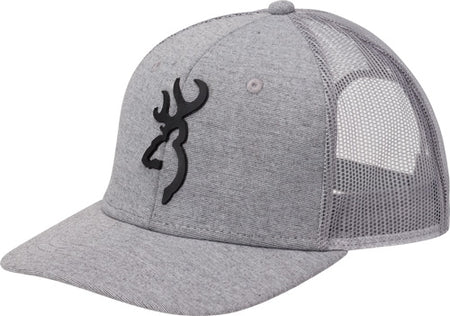 Browning Turley Buck Mark Logo Gray Adjustable Snapback Cap