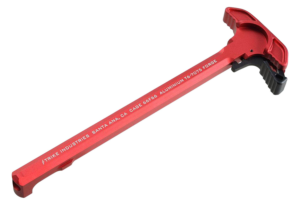 Strike ARCHELRED Extended Latch Charging Handle for AR-15 Red Anodized Aluminum