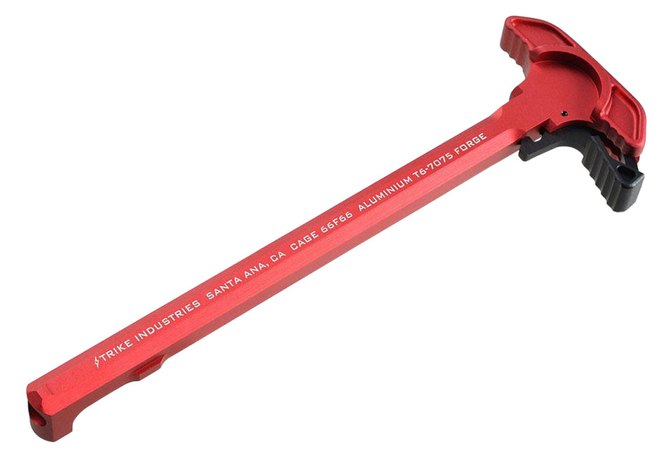 Strike ARCHELRED Extended Latch Charging Handle for AR-15 Red Anodized Aluminum