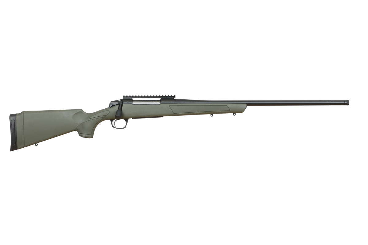 CVA CR3910G Cascade 7mm Rem Mag 3+1 24" Graphite Black Cerakote Threaded Barrel, Graphite Black Cerakote Picatinny Rail Steel Receiver, OD Green Synthetic Stock