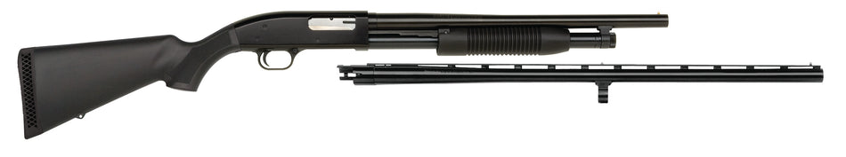 Maverick Arms 31014 88 Combo 12 Gauge 5+1, 3" 18.5" Blued Barrel w/Cylinder Bore & 28" Blued Vent Rib Barrel w/Modified Choke Tube, Dual Extractors, Anti-Jam Elevator, Synthetic Stock, 14.5" Fixed LOP