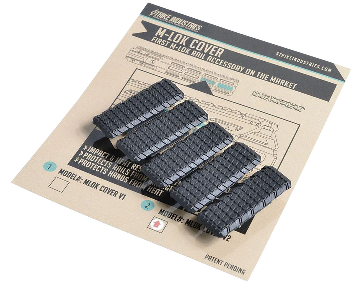 Strike Industries MLOKCOVERV M-LOK Cover V2 Black Nylon Polymer