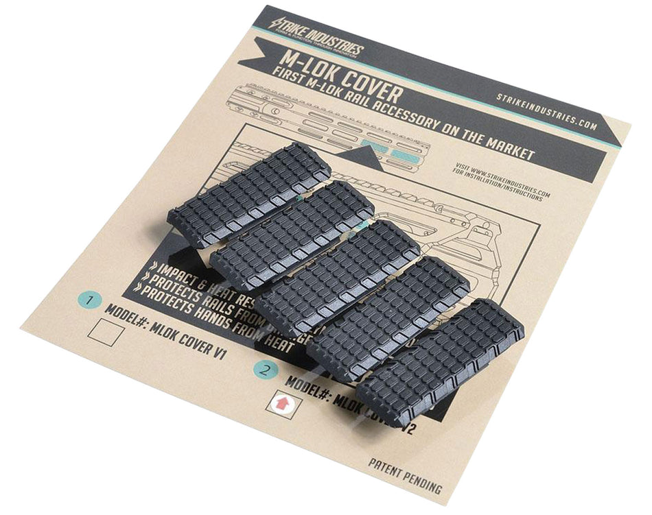 Strike Industries MLOKCOVERV M-LOK Cover V2 Black Nylon Polymer