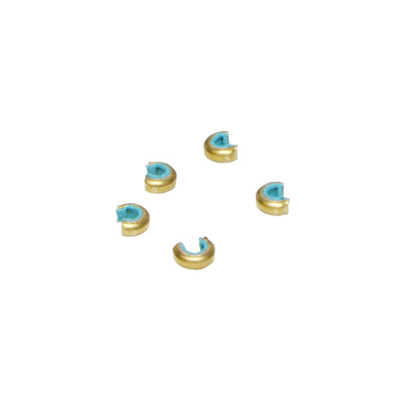 October Mountain Nock Sets Target Blue Brass 5-Pack Archery Accessory