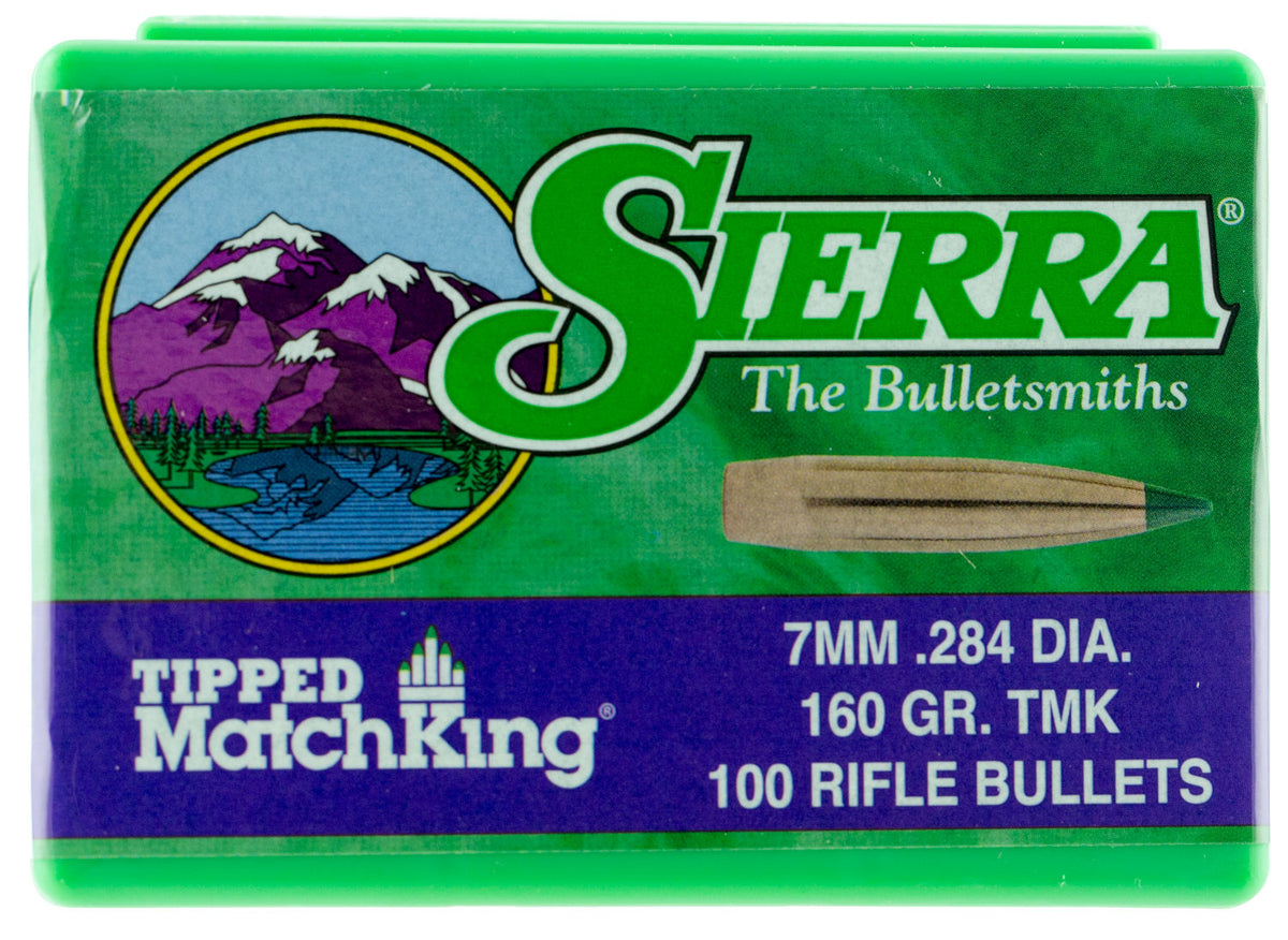 Sierra Tipped MatchKing 7mm 160gr Acetal Tip Bullets 100/Box