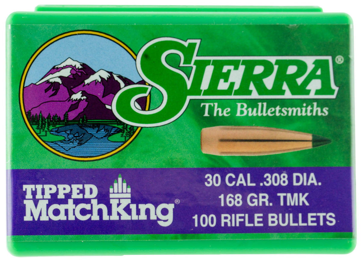 Sierra TMK 7768 30Cal 168gr Acetal Tip Match Bullets 100/Box