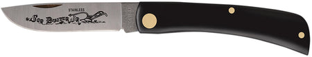 Case 00095 Sod Buster Jr. 2.80" Folding Skinner Stainless Steel Blade Black Synthetic Handle