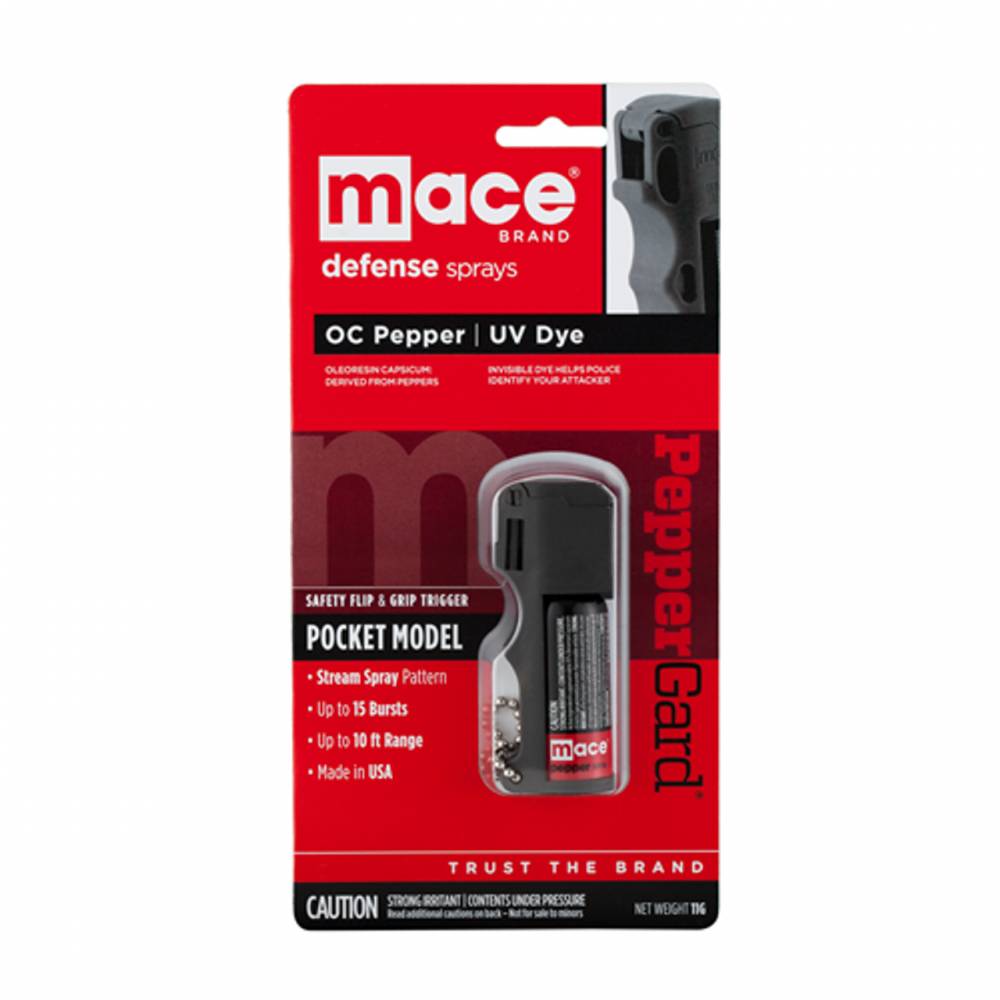 Mace Pocket Model Pepper Spray Black 18g NY Compliant