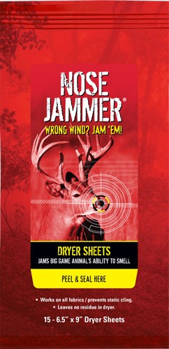 Nose Jammer Scent-Control Dryer Sheets with Nose Jammer Formula