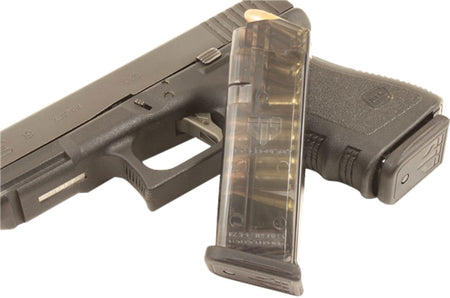 ETS Group GLK1910 10rd 9mm Luger Pistol Magazine for Glock 26/19 Gen1-5 Clear Polymer
