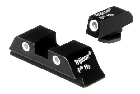 Trijicon 600210 Bright & Tough Night Sights Green/White Outline 3-Dot Set for Glock 17/17L/19 Standard Frame