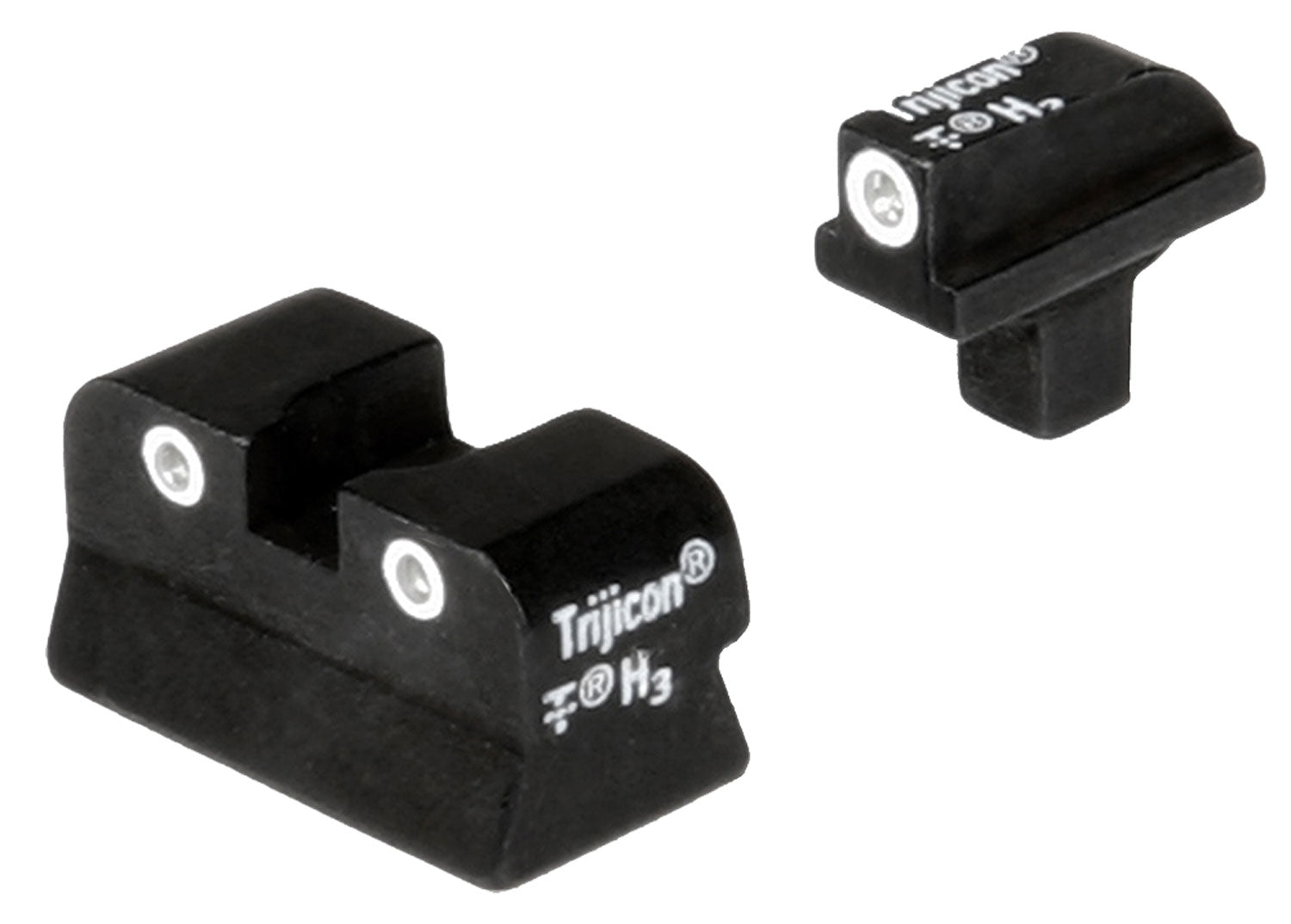 Trijicon 600138 Bright & Tough Night Sights Green/White Outline 3-Dot Set for Colt 1911 0.125 Tang
