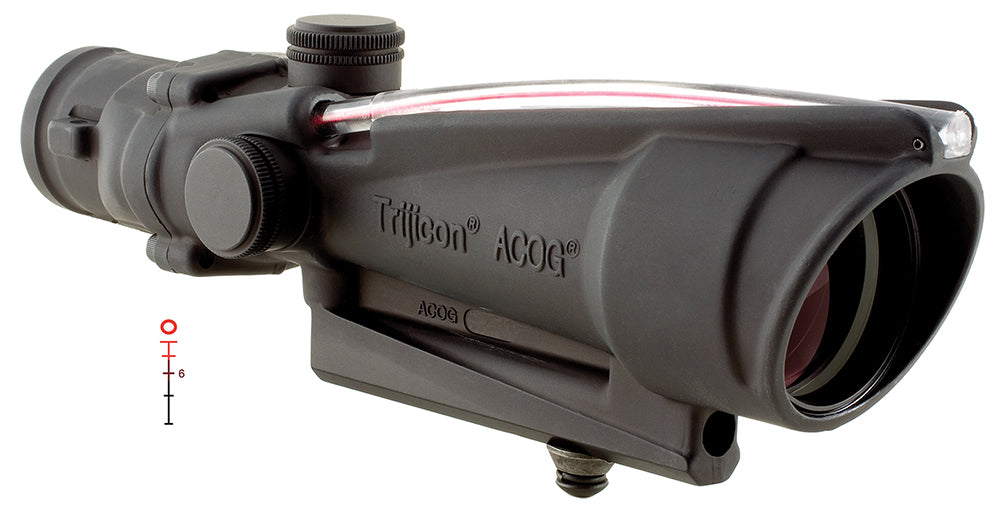 Trijicon 100136 ACOG Black Hardcoat Anodized 3.5x35mm Illuminated Red Donut .223/5.56 BDC Riflescope