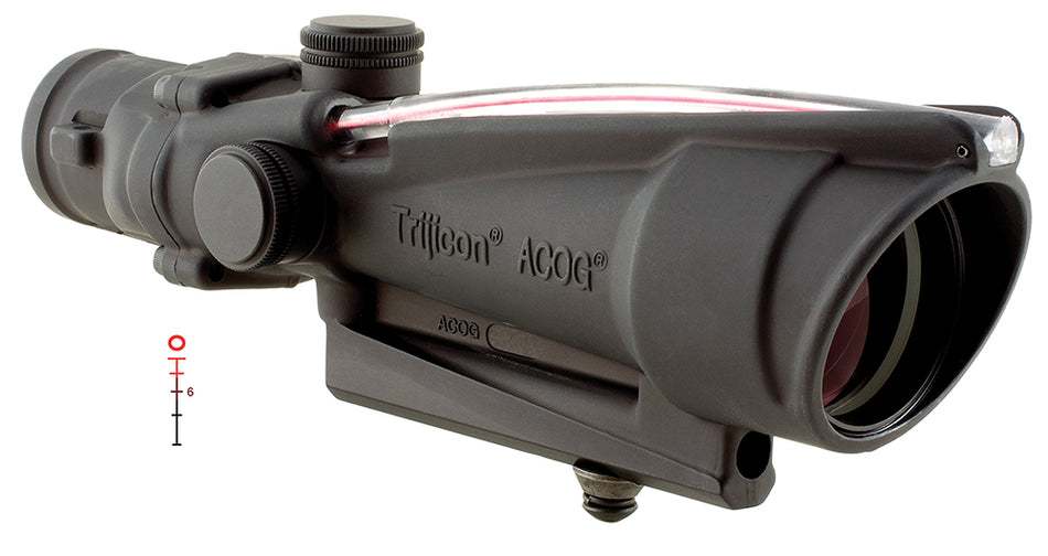 Trijicon 100136 ACOG Black Hardcoat Anodized 3.5x35mm Illuminated Red Donut .223/5.56 BDC Riflescope
