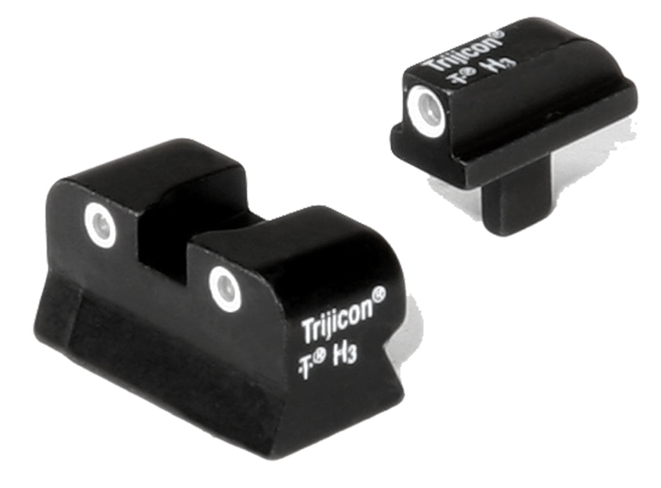 Trijicon 600145 Bright & Tough Night Sights Green/White Outline 3-Dot Set for Colt 1911 0.055 Tang
