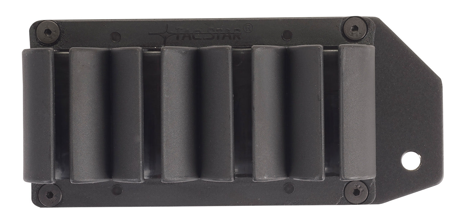 TacStar 1081134 SideSaddle Mossberg 500 20 Gauge 4rd Black Polymer Aluminum Mounting Plate