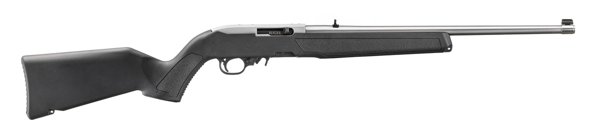 Ruger 10/22 22 LR 10+1 18.50" Satin Stainless Steel Barrel & Drilled & Tapped Receiver, Black Fixed w/M-LOK Polymer Stock