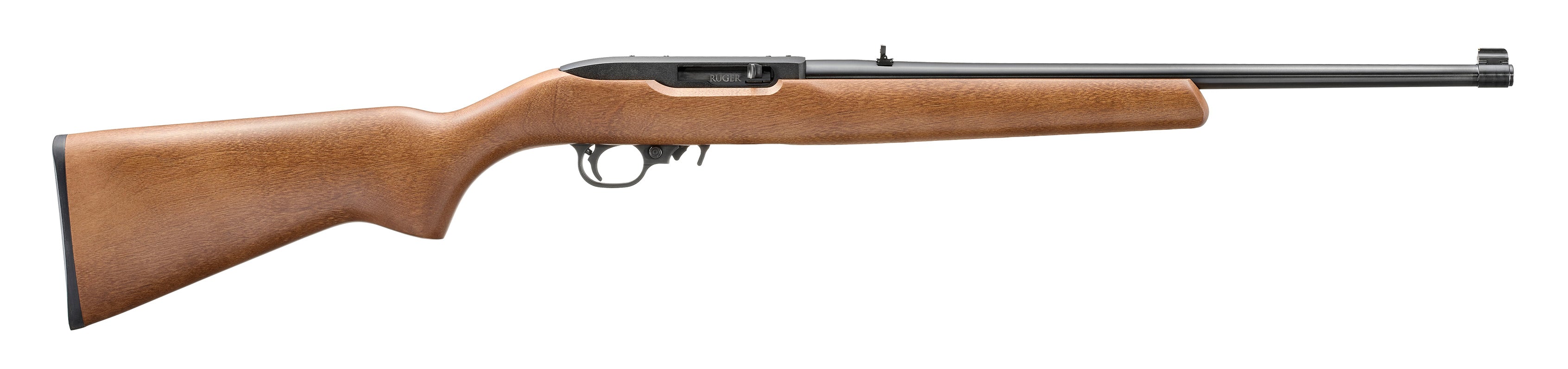 Ruger 32009 10/22 22 LR 10+1 18.50" Satin Black Alloy Steel Barrel, Drilled & Tapped Receiver, Birch Wood Fixed Stock