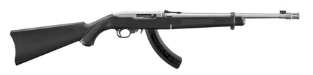 Ruger 32028 10/22 Takedown 22 LR 25+1 18.50" Matte Threaded Barrel, Matte Stainless Steel Drilled & Tapped Receiver, Black Fixed Synthetic Stock