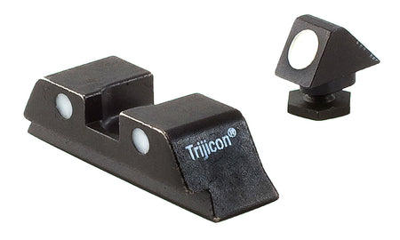 Trijicon 600234 Bright & Tough Steel Sights White 3-Dot (No Tritium) for Glock 17 MOS/19 MOS/34 MOS Standard Frame
