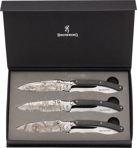 Browning Sportsman Collection 3-Knife Set with Box