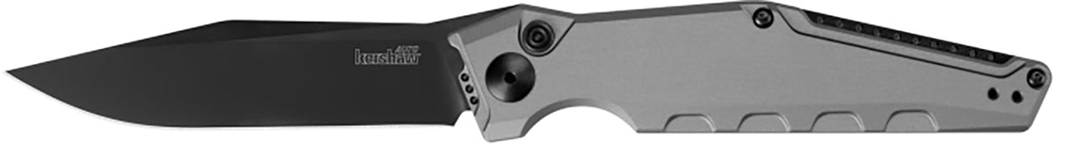Kershaw 7900GRYBLK Launch 7 3.75" Folding Clip Point CPM 154 Black DLC Blade, Gray Anodized Aluminum Handle