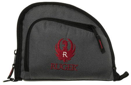 Ruger Auto-Fit Handgun Case Gray 9"x7" Lockable with Storage Pocket