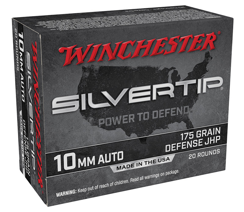 Winchester Super X Silvertip 10mm Auto 175 gr JHP ammo