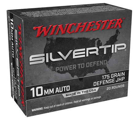 Winchester Super X Silvertip 10mm Auto 175 gr JHP ammo