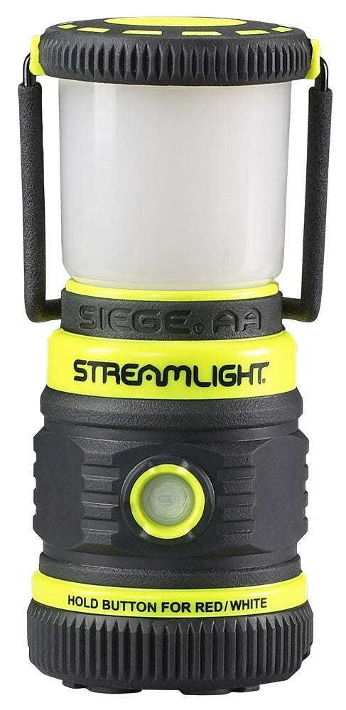 Streamlight 44943 The Siege Camping Lantern Black/Yellow 50/100/200 Lumens Red/White LED