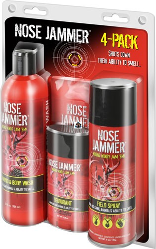 Nose Jammer Necessities Scent Control Combo Kit with Field Spray and Body Wash