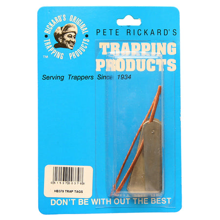Rickards Zinc Trap ID Tags with Wire 2 in. 25 pk.