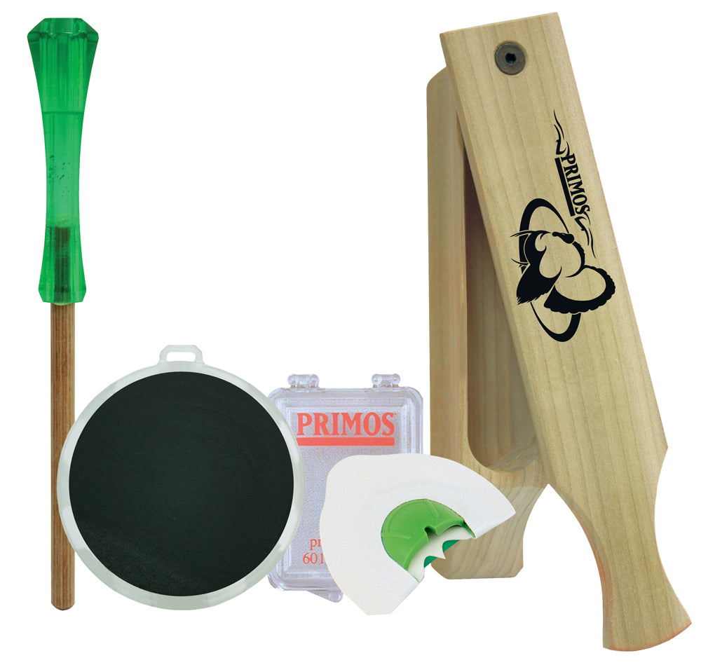 Primos 272 Turkey Caller Starter Pack - Mouth Call, Slate Call, Striker & Box Call