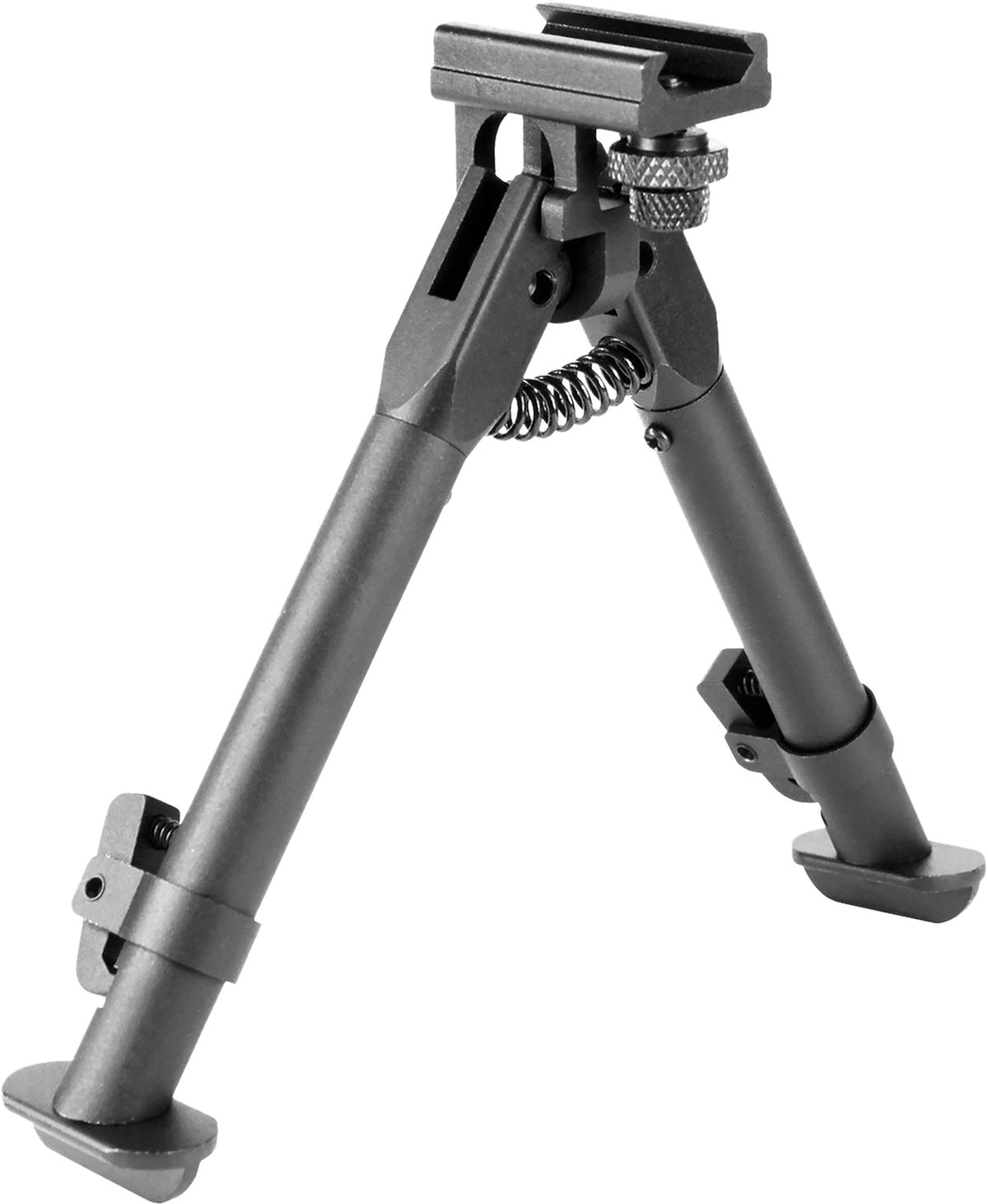 Aim Sports BPARSS AR Handguard Rail-Mount Bipod Black Hardcoat Anodized 6.5-9" Steel/Aluminum