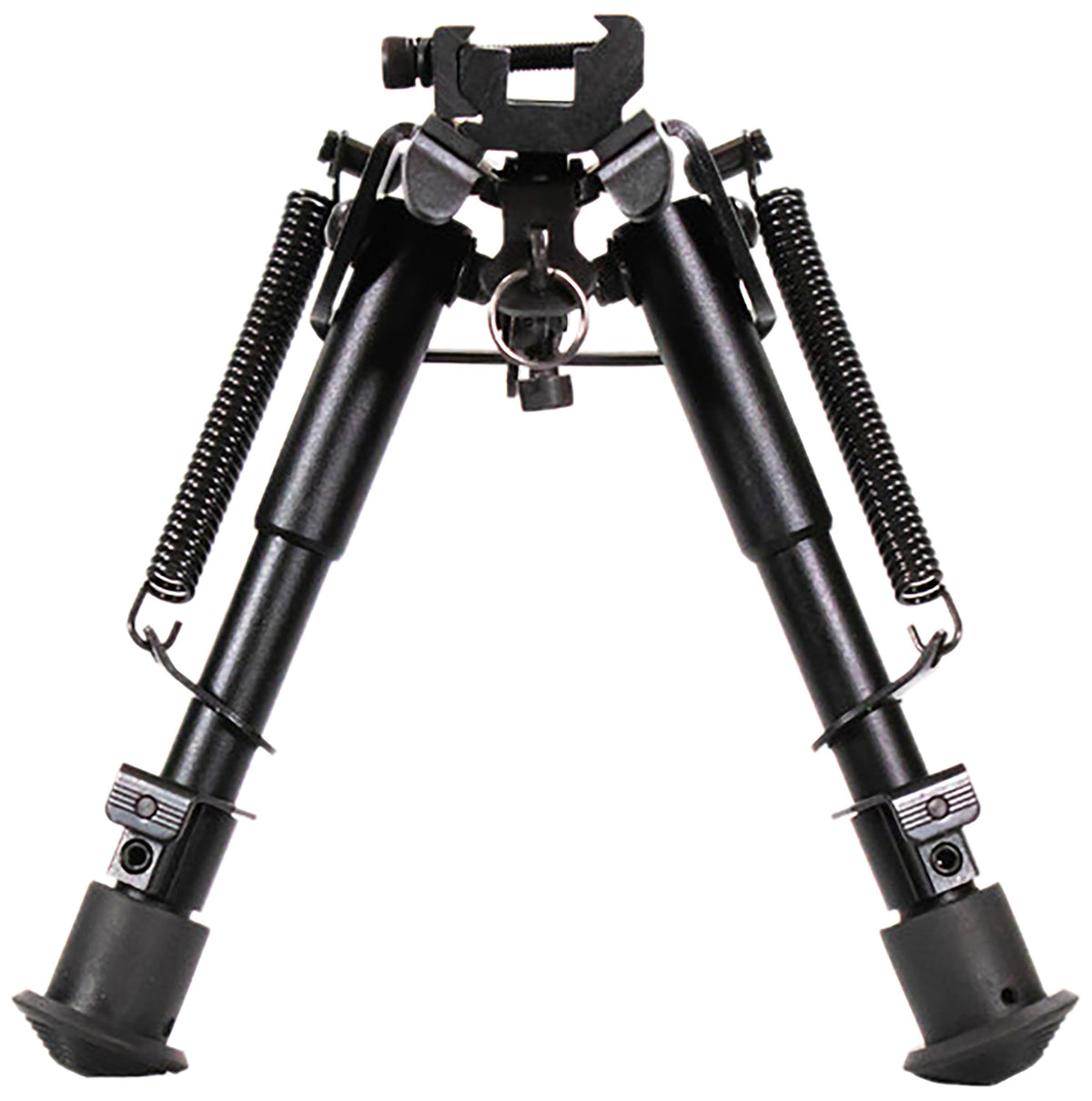 Aim Sports BPHS01 H-Style Spring Tension Bipod Black Hardcoat Anodized 6.5-9" Steel/Aluminum