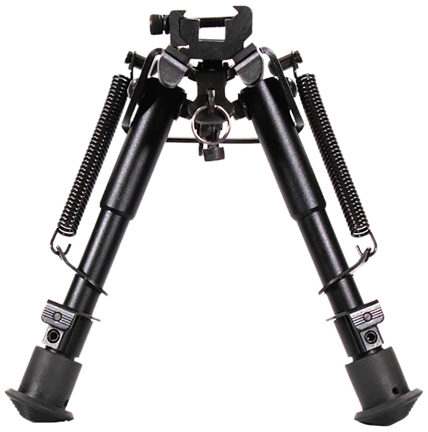 Aim Sports BPHS01 H-Style Spring Tension Bipod Black Hardcoat Anodized 6.5-9" Steel/Aluminum