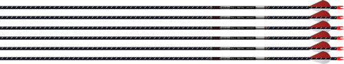 Easton Arrow FMJ 5MM 300 6-Pack with 2" Bully Vanes Autumn Orange