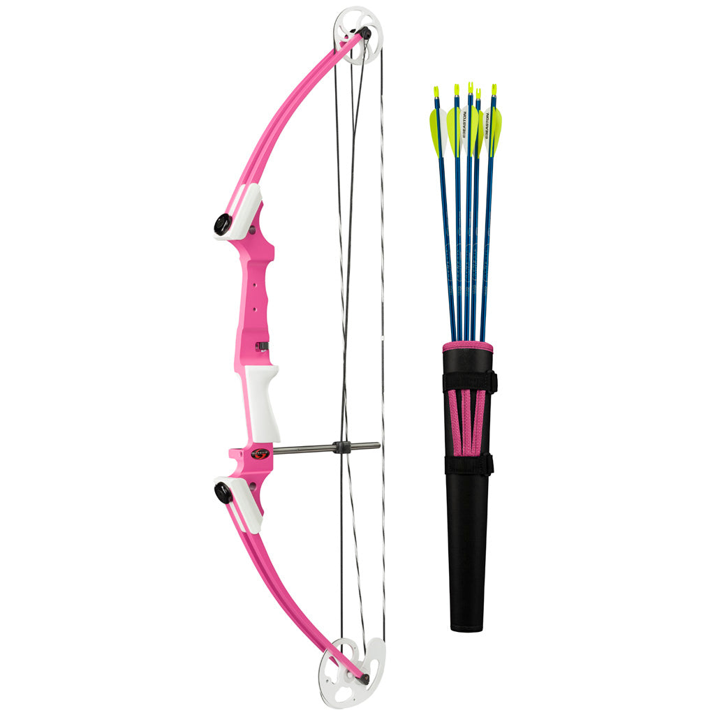 Genesis Pink RH Compound Bow Set with Arrows and Accessories