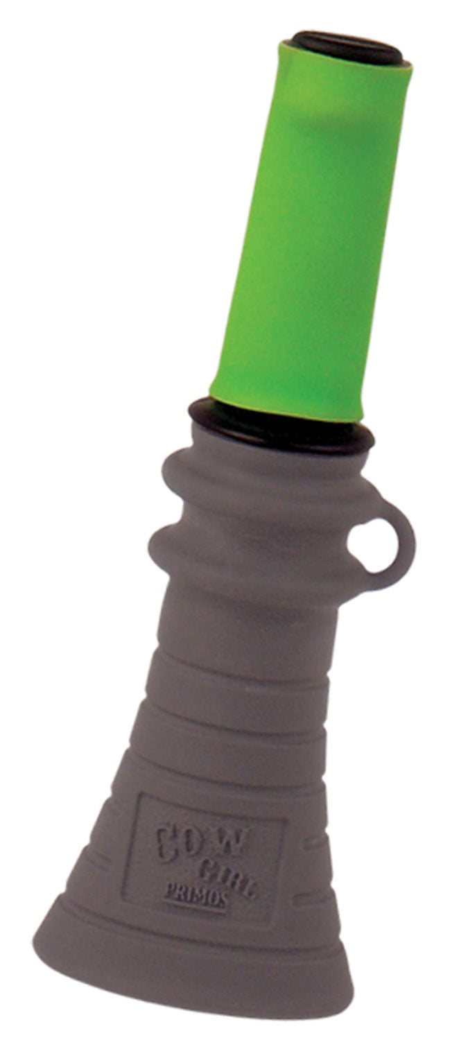Primos 937 Cow Girl Elk Call - Open Reed Bite & Blow, Cow Sounds, Gray/Green