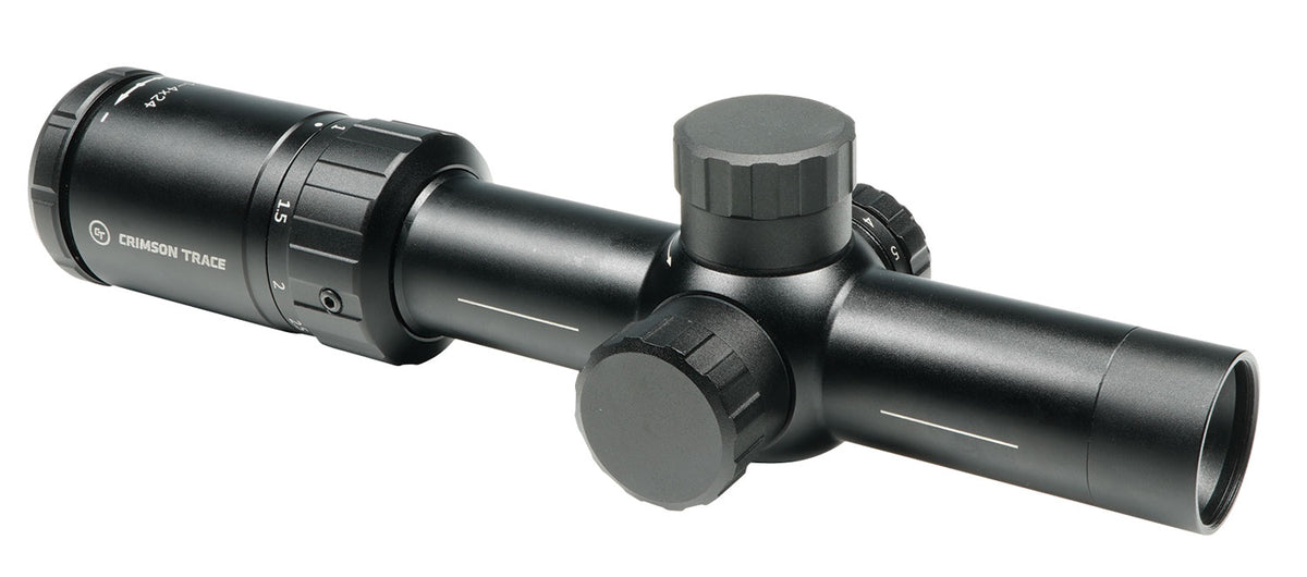 Crimson Trace 2 Series Tactical Riflescope 1-4x24mm FFP Red LED Illuminated MOA/MOA Reticle