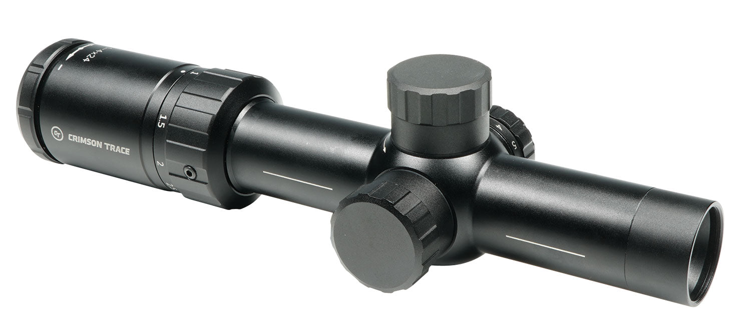Crimson Trace 2 Series Tactical Riflescope 1-4x24mm FFP Red LED Illuminated MOA/MOA Reticle