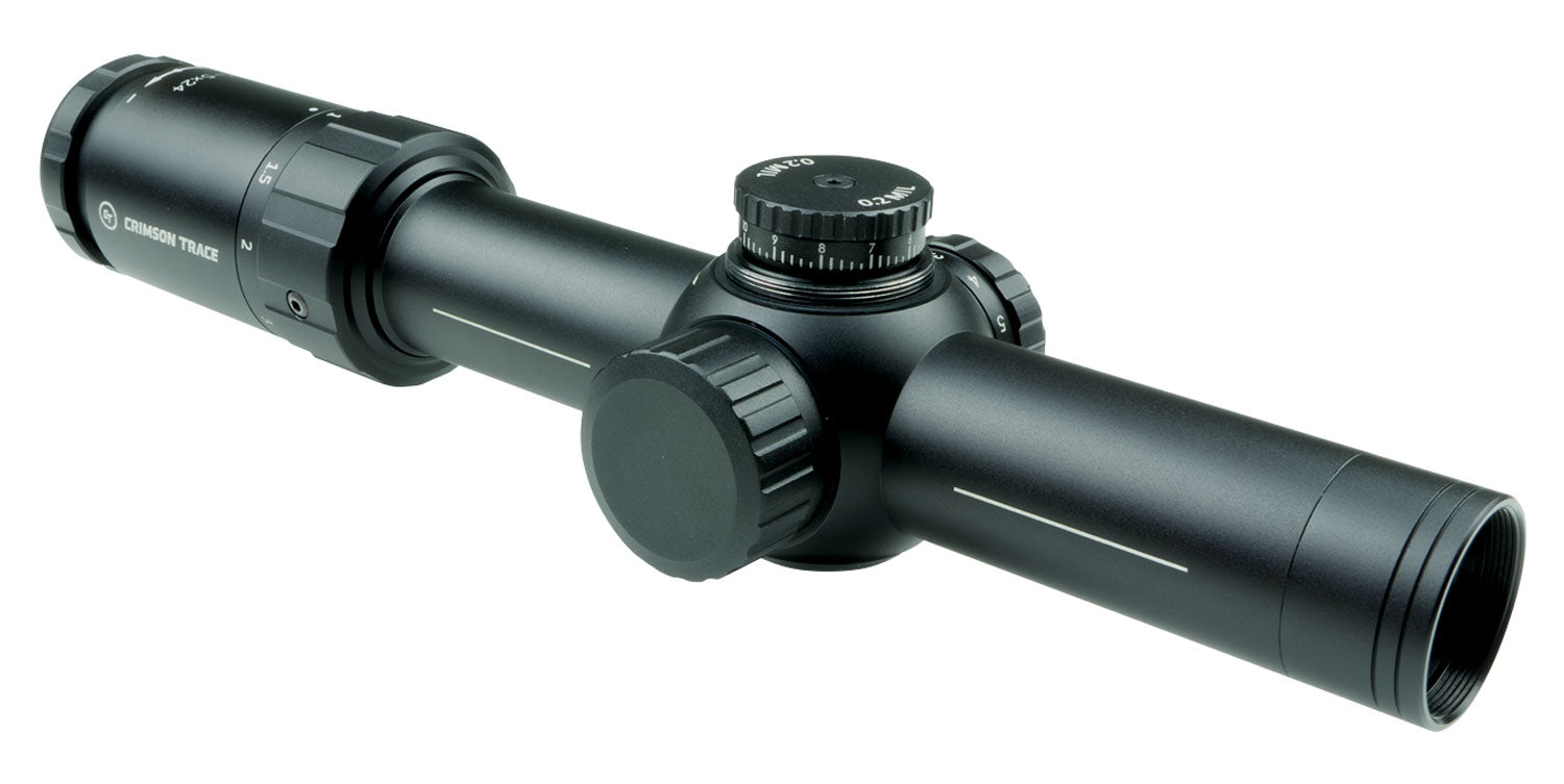 Crimson Trace 3 Series Tactical Riflescope 1-5x24mm FFP MIL/MIL Red LED Illuminated Reticle