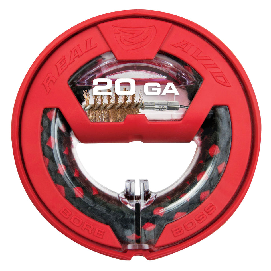 Real Avid AVBB20G Bore Boss 20 Gauge Shotgun Bore Cleaner 32" Bronze Bristles
