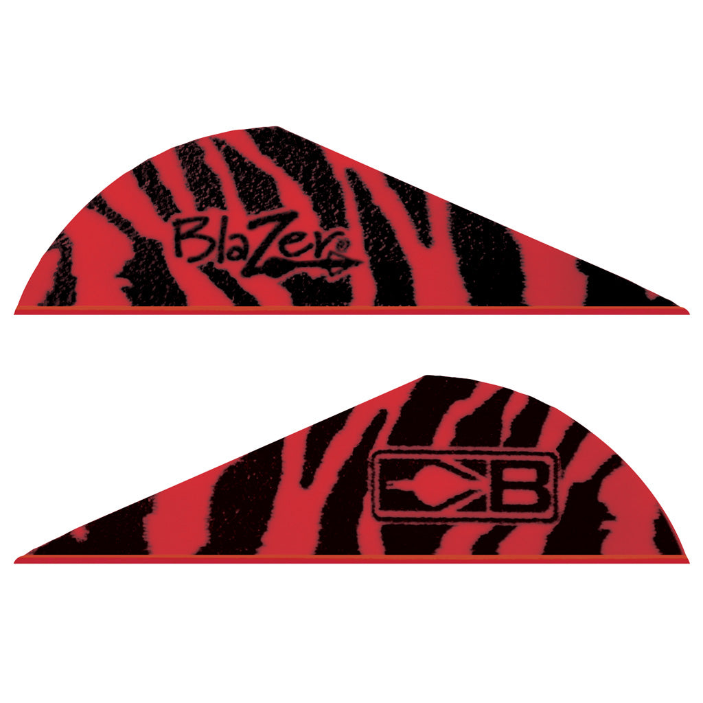 Bohning Blazer Arrow Vanes Red Tiger 100-Pack