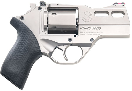Chiappa Firearms 340.341 Rhino 30DS Small 10mm Auto 6 Shot 3" Black Anodized Picatinny Rail/Vent Rib Barrel, Black Cylinder Black Anodized Aluminum Frame w/Picatinny Rail, Walnut Grip