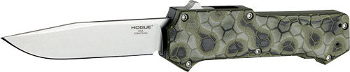 Hogue Compound 3.5 Inch OTF Auto Knife G-10 Frame G-Mascus Green