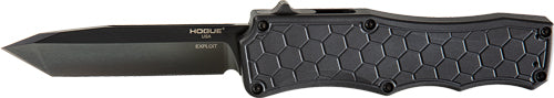 Hogue Exploit OTF Auto 3.5" Tanto Blade Aluminum Matte Black Knife